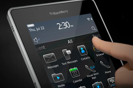 Производитель BlackBerry показал в действии свой планшет