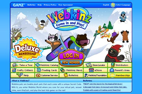 В России запустили социальную сеть для детей Webkinz