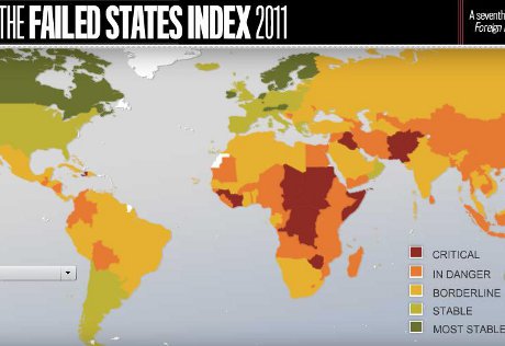 Россия улучшила позиции в рейтинге "несостоявшихся государств"