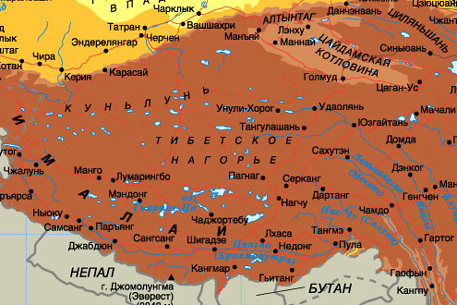 В Тибете произошло землетрясение силой 5,2 балла