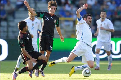 Сборная Италии уступила сборной Мексики в товарищеском матче