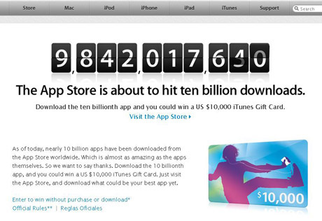 App Store приблизился к отметке 10 миллиардов скаченных приложений