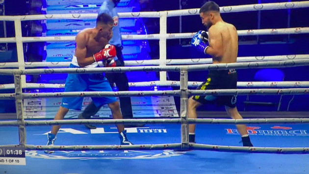 Вечер профи-бокса в Алматы начался с нокдауна и досрочного поражения дебютанта