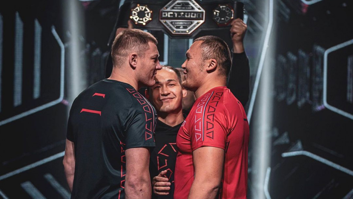 Бой за пояс казахстанской лиги MMA закончился жестоким нокаутом